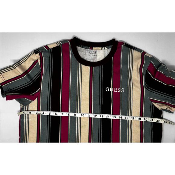 Guess Striped Shirt Size XL Pre-Owned fair condition w/stains and some shrinkage - Picture 5 of 10